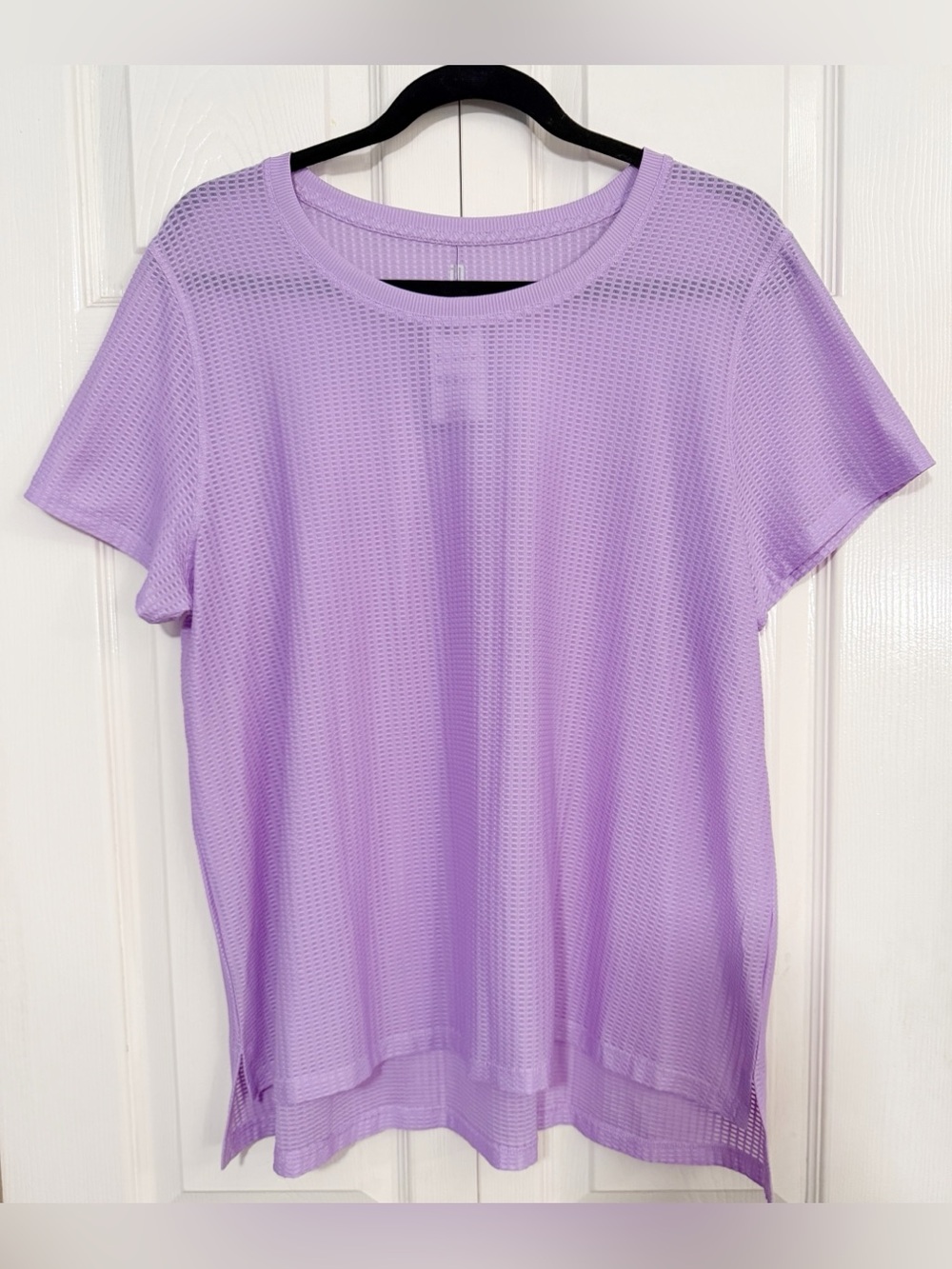 NWT Ideology Lavender Short Sleeve Mesh Tee